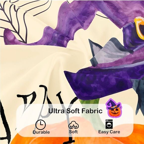 Funny Happy Halloween Cat Shower Curtain for Bathroom, Halloween Party H… - Picture 4 of 6